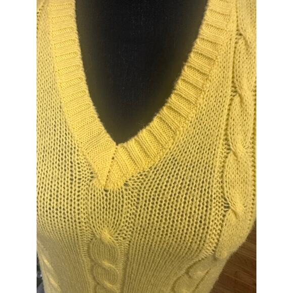 Boundary Waters Yellow Knit Sweater Vest – Women’s - Picture 3 of 6